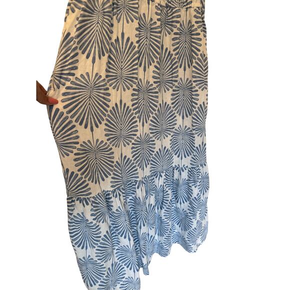 Joie Blue & White Palm Print Maxi Dress – Size Large - Picture 6 of 6